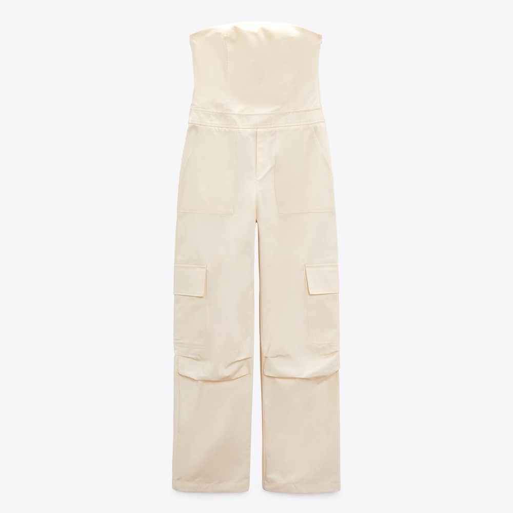 Long Cargo Jumpsuit